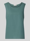 FREE/QUENT Top van linnenmix met ronde hals model 'Lava' Groen