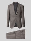 HECHTER PARIS Slim fit pak van scheerwolmix Taupe
