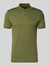 Tommy Hilfiger Regular fit Poloshirt van puur katoen Model 'LIQUID COTTON' Olijfgroen