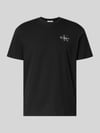 Calvin Klein Jeans T-Shirt mit Rundhalsausschnitt und Logo Weiss