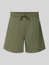 Champion Relaxed Fit Sweatshorts mit Logo-Badge Modell '' Oliv