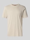 BOSS Orange Regular fit T-shirt van gestructureerd katoen Model 'TEGOOD' Zand