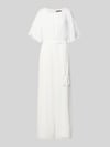Vera Mont Jumpsuit van vloeiende stof met Strikceintuur Offwhite