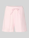 PIECES Comfort fit shorts van zuiver katoen model 'SASTINA' Roze