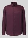 Seidensticker Slim Fit Businesshemd aus reiner Baumwolle Modell 'New Kent' Bordeaux