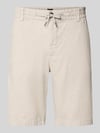 BOSS Orange Tapered Chinoshorts aus Leinen-Mix Modell 'DS_3S' Sand