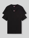 Tommy Jeans slim fit T-shirts van puur katoen in set van 2 BLACK