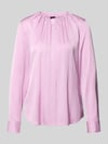 BOSS Regular fit blouse met lange mouwen van zijdemix model 'BANORAH' Felroze