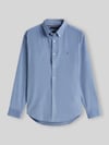 Tommy Hilfiger Regular Fit Freizeithemd aus reiner Baumwolle Hellblau