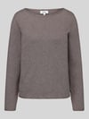 s.Oliver RED LABEL Regular Fit Pullover aus Baumwoll-Viskose-Mix Taupe Melange