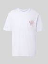 JACK & JONES t-shirt o kroju regular fit z czystej bawełny model 'BREWY' Biały