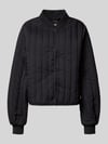 Rains Gewatteerd jack met knoopsluiting, model 'Banja Liner' Zwart