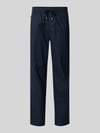 Matinique Straight Fit Leinenhose mit elastischem Bund Modell 'Barton' Marine