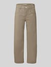 CAMBIO Regular Fit Barrel Jeans aus Baumwoll-Mix Modell 'ODELE' Oliv