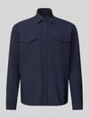 Cruna Overhemdjack met knoopsluiting Donkerblauw