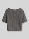 Marc O'Polo Relaxed Fit Pullover aus Baumwoll-Mix Dunkelgrau