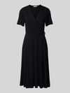 ZABAIONE Wickelkleid mit V-Ausschnitt Modell 'Ce44ce' Black