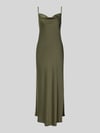 Jake*s Cocktail Cocktailkleid aus Satin mit Wasserfall-Ausschnitt Oliv