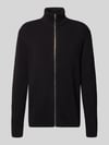 Lindbergh Gebreide pullover met schipperskraag Zwart