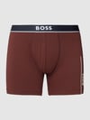 BOSS Obcisłe bokserki z detal z logo Bordowy