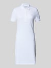 Lacoste Slim Fit Polokleid aus Baumwoll-Mix Modell 'LIONNE' Weiss