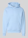 REVIEW Hoodie mit Logo-Print Eisblau