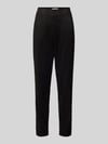 Raffaello Rossi Slim fit broek in wildleerlook, model 'CANDICE' Zwart