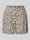 VERO MODA relaxed fit bermuda van mix van viscose en linnen model 'JESMILO' Ecru