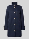 Christian Berg Woman Selection Trenchcoat met opstaande kraag en mouwriem Donkerblauw