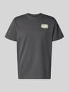 The North Face T-shirt met labelprint en ronde hals Antraciet