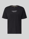JACK & JONES t-shirt z nadrukiem z logo i okrągłym dekoltem Czarny