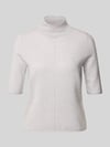Christian Berg Woman Strickpullover aus Kaschmir mit 1/2-Arm Mittelgrau Melange