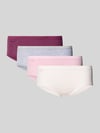 Sloggi Slip mit elastischem Bund Modell 'BASIC' im 4er-Pack Lila