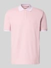 Fynch-Hatton Modern Fit Poloshirt mit Stitching Hellrosa