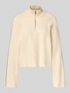 VERO MODA Loose fit pullover met schipperskraag model 'SABA' Ecru