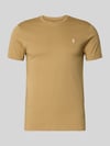 Polo Ralph Lauren Regular Fit T-Shirt aus reiner Baumwolle Camel