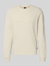 BOSS Orange Regular Fit Langarmshirt aus Baumwoll-Mix Modell 'WE-TEMPEST' Beige