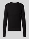 JACK & JONES Strickpullover mit Rundhalsausschnitt Modell 'PANNEL' Black