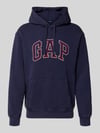 GAP hoodie met logo en kangoeroezak Jeansblauw