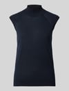 BOSS Slim Fit Pullunder aus reiner Schurwolle Modell 'FIPINI' Marine