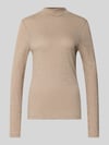 Marc O'Polo Langarmshirt mit Mock Neck Stein