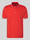 Christian Berg Men Koszulka polo w kroju regular fit z kontrastowymi paskami Czerwony
