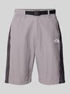 The North Face Short met logo en riem Lichtgrijs