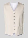JOOP! COLLECTION Regular Fit gilet van viscosemix met V-hals Zand