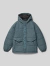 JACK & JONES Kurtka pikowana z kapturem Szaroniebieski
