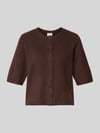 VILA Regular Fit Cardigan in Strick-Optik Modell 'Iga' Dunkelbraun