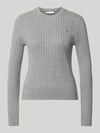 Tommy Hilfiger Regular fit pullover van pure katoen ' Middengrijs