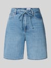 VERO MODA Bermudy o kroju regular fit z mieszanki bawełny i lyocellu model 'VILLA' Jeansowy niebieski