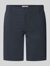 ONLY & SONS Regular Fit Chinoshorts aus Viskose-Mix Modell 'MARK' Dunkelblau