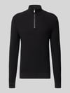 MCNEAL Troyer o kroju slim fit z czystej bawełny Czarny